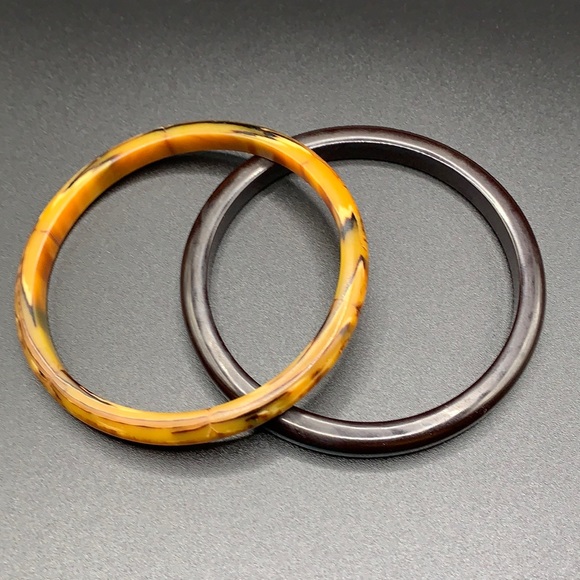Bakelite Jewelry - BAKELITE Bangle Spacers, Set of 2